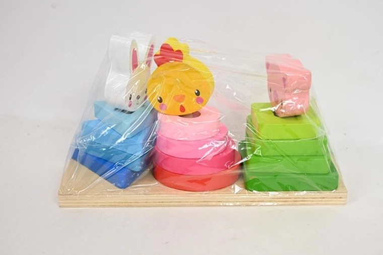 Smily houten dierenpiramide