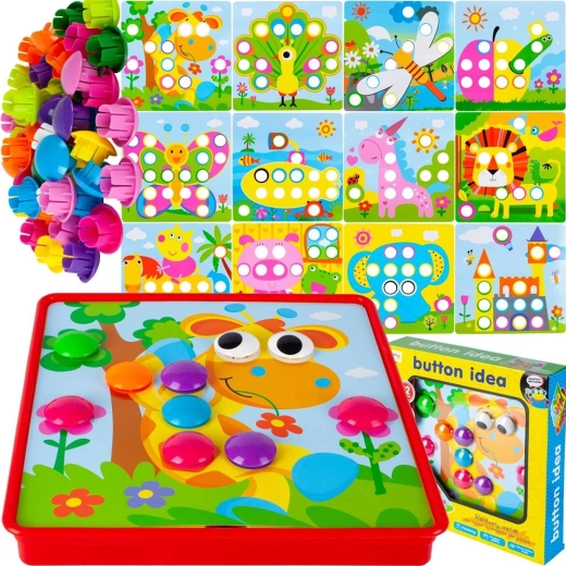 Knopenmozaïek giraf - 1 stuk