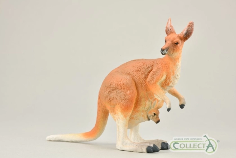 Collecta rode reuzenkangoeroe met jong