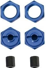 Jamara adapter 17/12 mm 1:8 naar 1:10 van geanodiseerd aluminium met buitermoer (2 stuks)