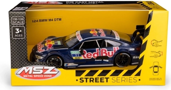 MSZ BMW M4 DTM Red Bull op schaal 1:24, blauw