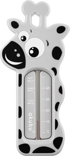 baby badthermometer Akuku giraf grijs