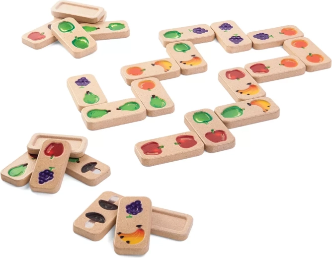PlanToys domino fruit en groenten