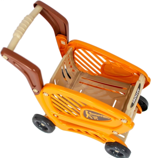 Winkelwagen op wieltjes met comfortabele handgreep
