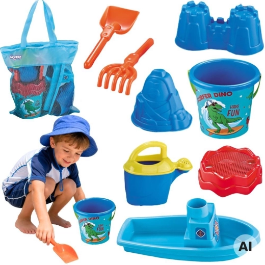 Woopie zand- en waterset met boot en tas - 1 stuk
