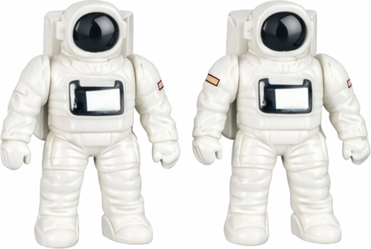 Twee astronautenfiguren voor actievolle verhalen