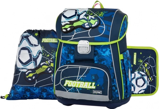 Schoolset Premium Voetbal - rugzak, zakje, etui