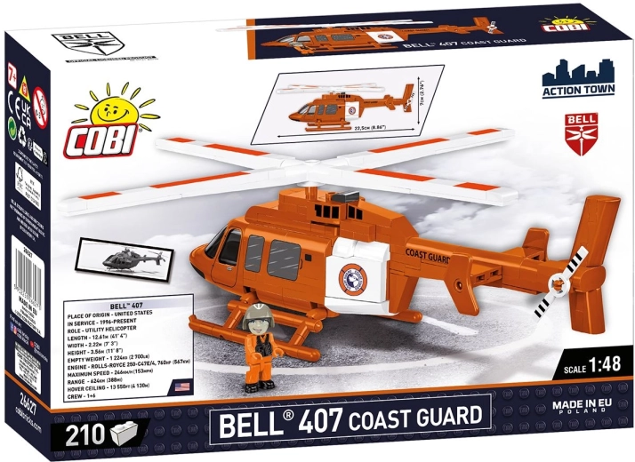 Realistisch model Bell 407 Coast Guard op schaal 1:48