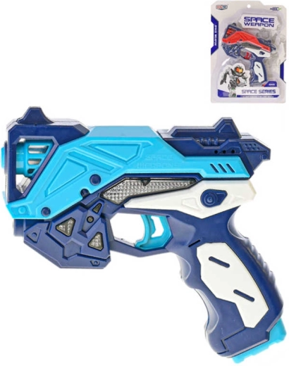Ruimte kinderpistool met licht en geluid 17 cm - 1 stuk