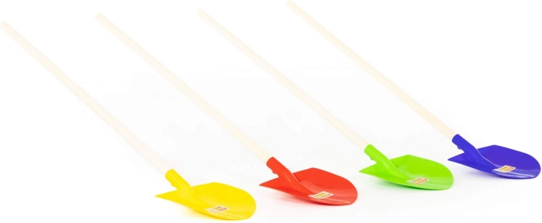 Lange houten steel voor een comfortabele grip
