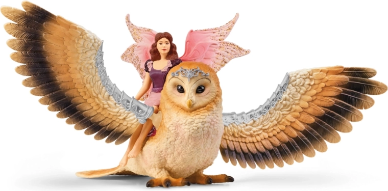 Schleich Bayala fee op vliegende uil