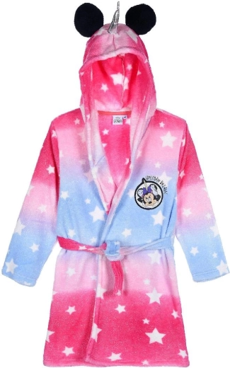 Kinderbadjas Minnie framboos-paars
