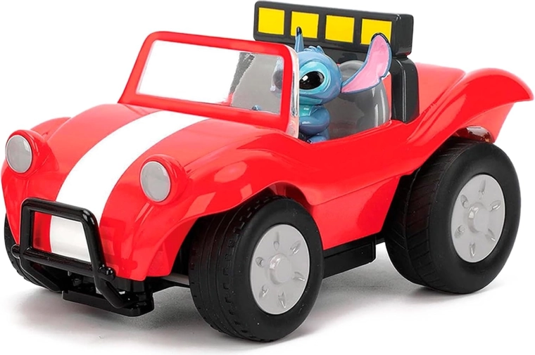 Sportieve buggy met Stitch achter het stuur