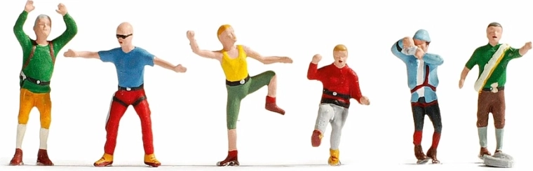 Noch set figuren bergbeklimmers H0 (6 stuks)