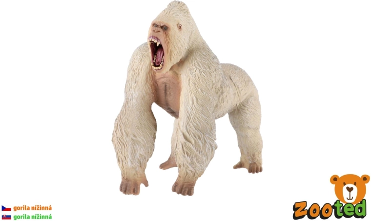 Laaglandgorilla – plastic figuur 17 cm