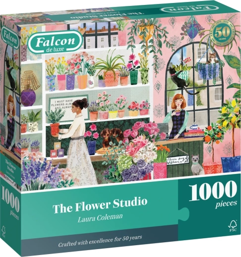 Falcon puzzel Bloemenstudio 1000 stukjes