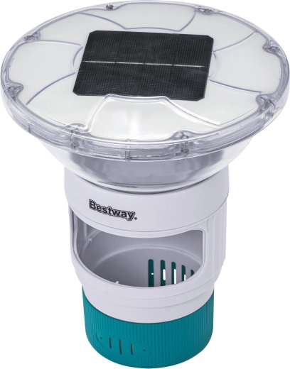 Bestway SolarGlow drijvende doseerder voor zwembadchemie met zonne-LED-licht
