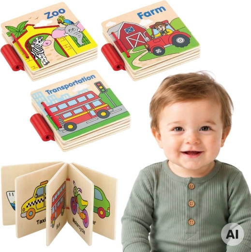 Houten boekje Viga My First Book - 1 stuk