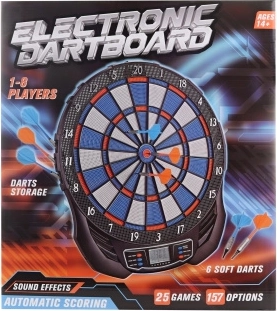 Elektronisch dartbord met pijltjes en scoreteller 47 cm