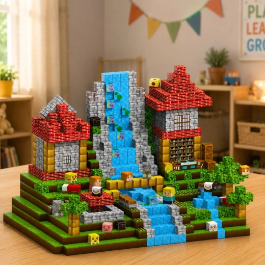 200 magnetische blokjes voor grote bouwwerken