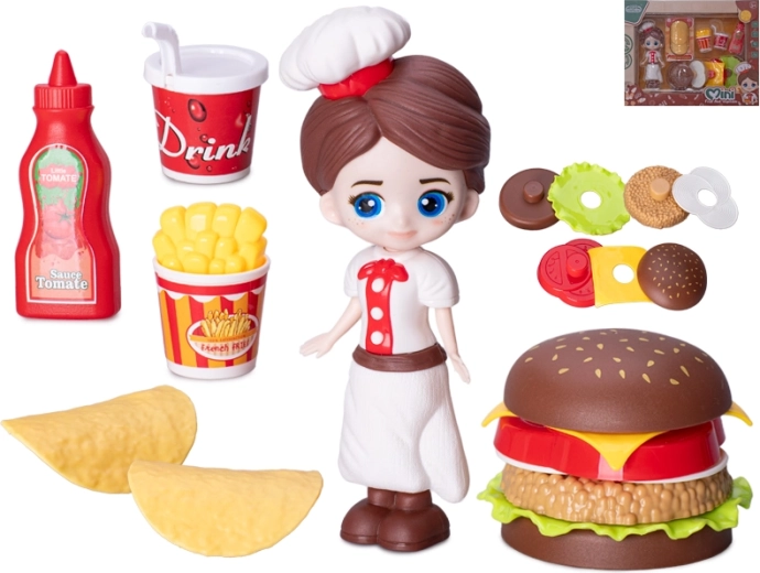 Kokspop 15 cm met accessoires