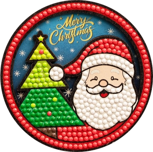 2Kids Toys diamant schilderen magneet Santa - 1 stuk