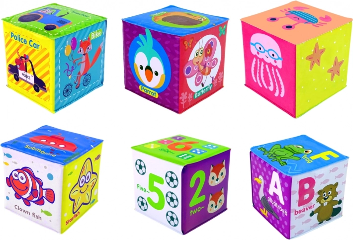 Educatieve foamblokken voor baby’s – kleurrijke puzzel, 6 stuks