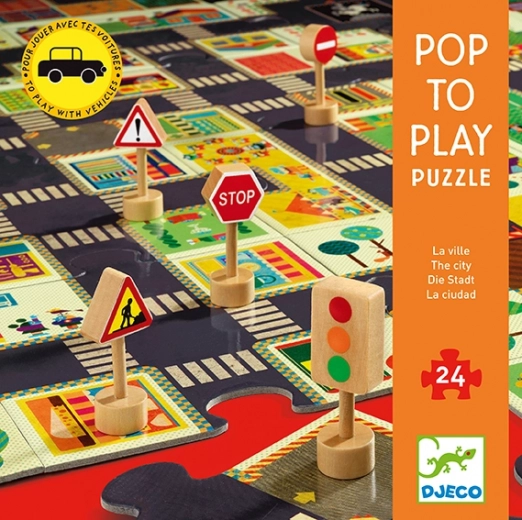 Djeco gigantische puzzel - stad