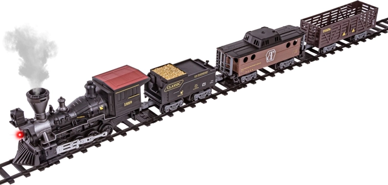 Realistische geluiden, licht en stoom zoals bij een echte locomotief