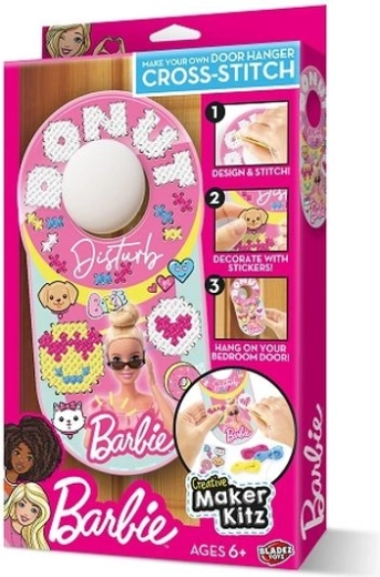 Barbie creative maker kit – geborduurd deurhangerbordje