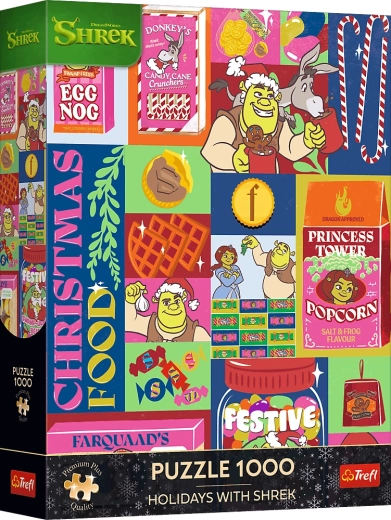 Trefl Puzzle Premium Plus Kerstmis met Shrek 1000 stukjes