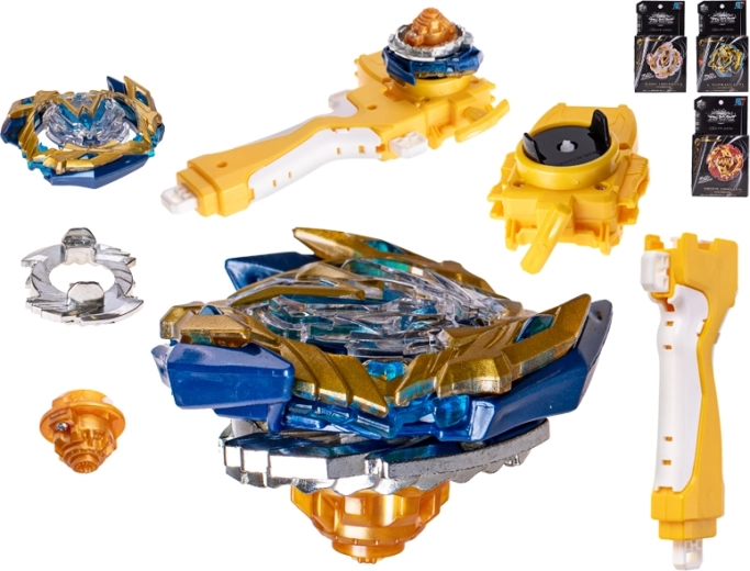 TopGyro spinner met lanceerder in Beyblade-stijl