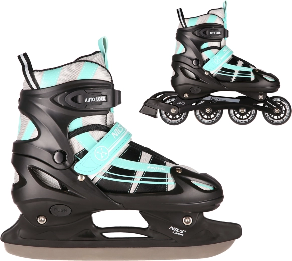 Twee sporten in één paar schaatsen