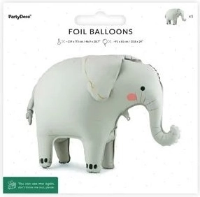 Staande folieballon Olifant 91 × 61 cm