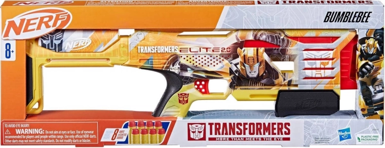8 Nerf Elite-schuimpijltjes inbegrepen