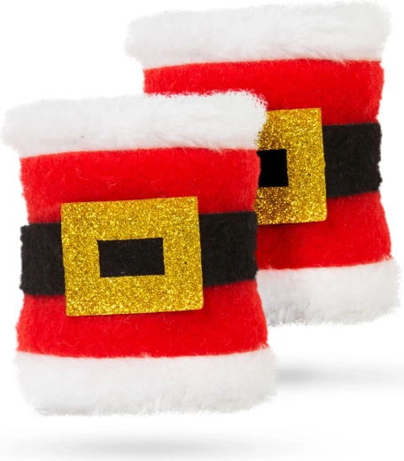 Kerstservetringen met Sinterklaasmotief - 2 stuks