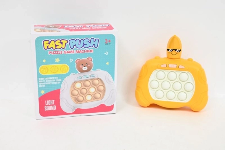 Pop It anti-stresspeeltje in de vorm van een banaan
