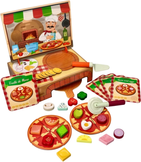 Pizzeria Carlo - houten speelgoed