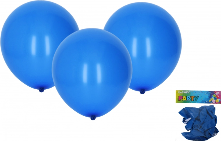 Blauwe opblaasbare ballonnen 30 cm, set van 10 stuks