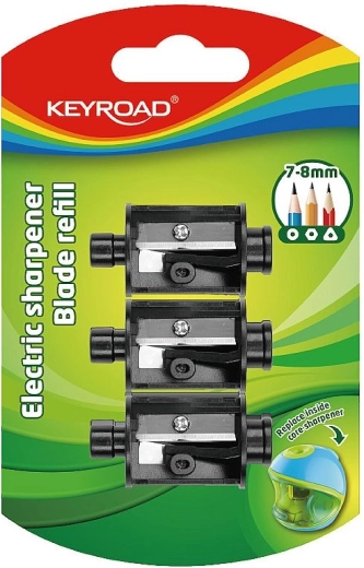 Vervangende puntenslijper KEYROAD – set van 3 stuks