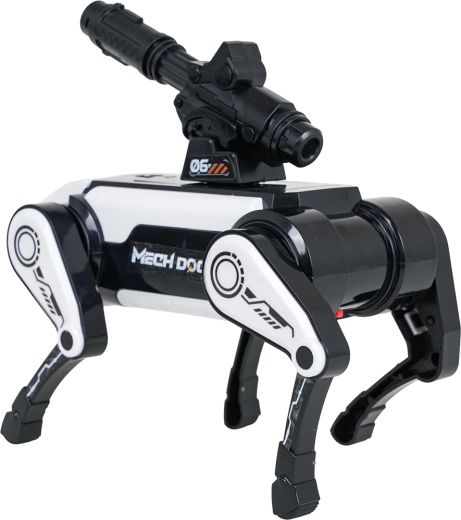 Futuristische robotachtige hond met ledverlichting