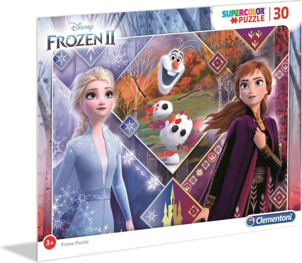 Clementoni puzzel Frozen 2: zussen met Olaf, 30 stukjes