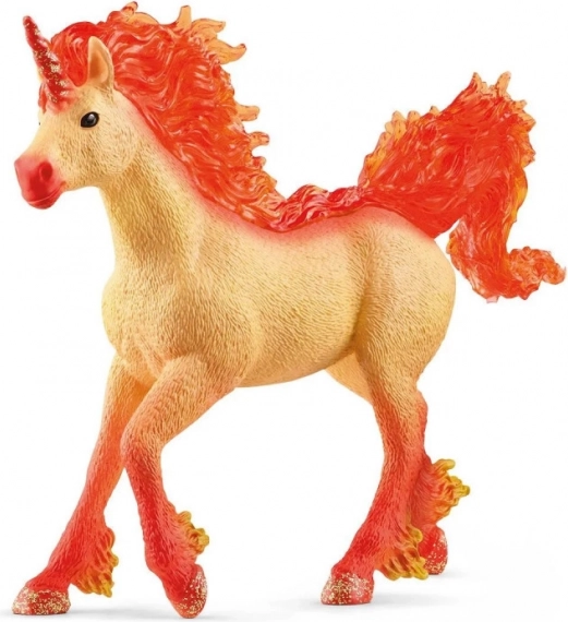 Figuur van een vurige eenhoorn