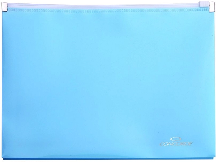 Documentenmappen met rits A4 pastelblauw CONCORDE