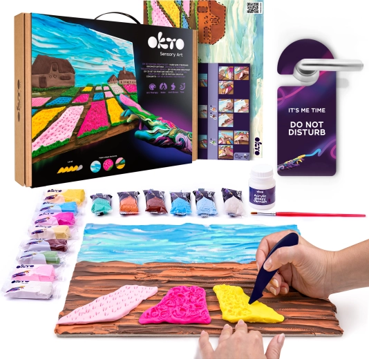 Okto Sensory Art creatieve set Bloembedden in Holland 30 × 40 cm