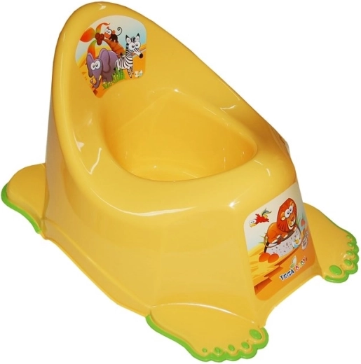 Kinder antislip potje Safari geel