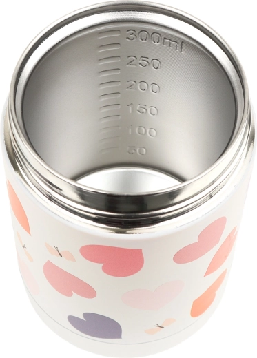A Little Lovely Company geïsoleerde roestvrijstalen lunchbox met hartjesmotief 300 ml