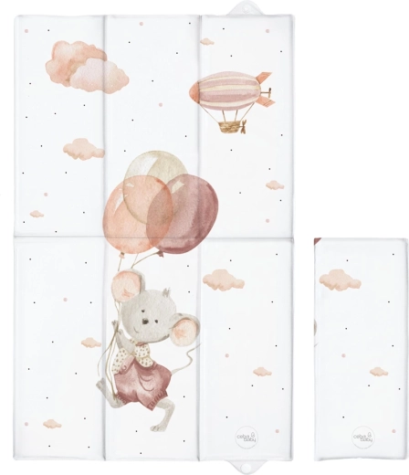Ceba Baby reisverschoonmat Basic Mouse 80 × 50 cm