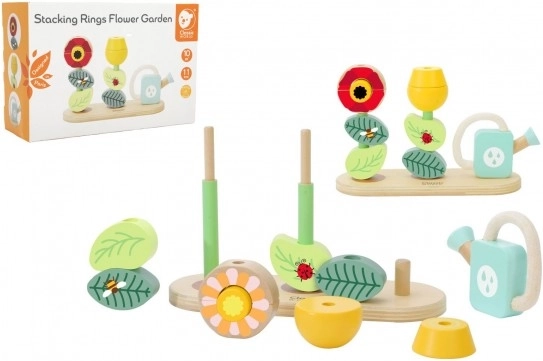 Bloementuin houten puzzel voor kinderen