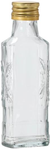 Glazen fles Moskwa 100 ml met schroefdop